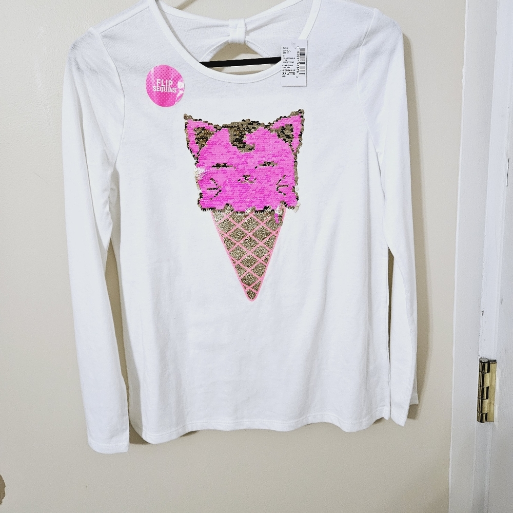 Children's place flip sequin top